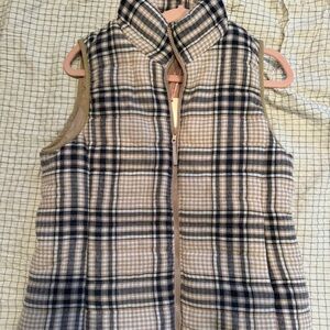 Plaid Puffer Vest